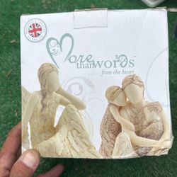  Vintage More Than Words Mom Daughter Porcelain Figure No Faces 