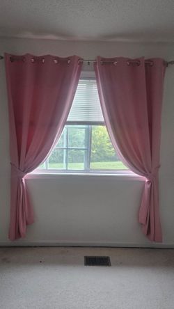 Blackout Curtains pink