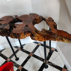 gorgeous live wood table