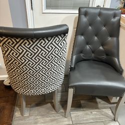 Sofid Tufted faux Leather Upholstered Wing Back pair Chairs. It’s available if you see up.