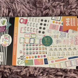 Fitness Planner, Journal, Dairy Stickers 