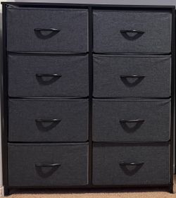 Gray 8 Drawer Storage Tower