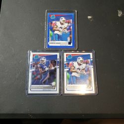 3 Different Gabriel Davis Rated Rookie Cards 
