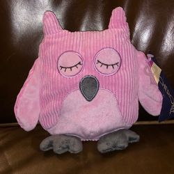 Adorable, Pink Owl Plushy With Rattle