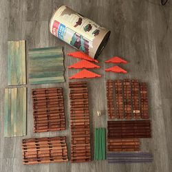 PLAYSKOOL LINCOLN LOGS Scout 1974 Vintage Pioneer Set