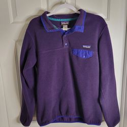 Patagonia Women's Lightweight Synchilla Snap-T Fleece Pullover | Size Small | Purple