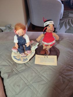 Analee Doll Society Back To School Doll Made In 1992 And Analee Little  Indian Doll