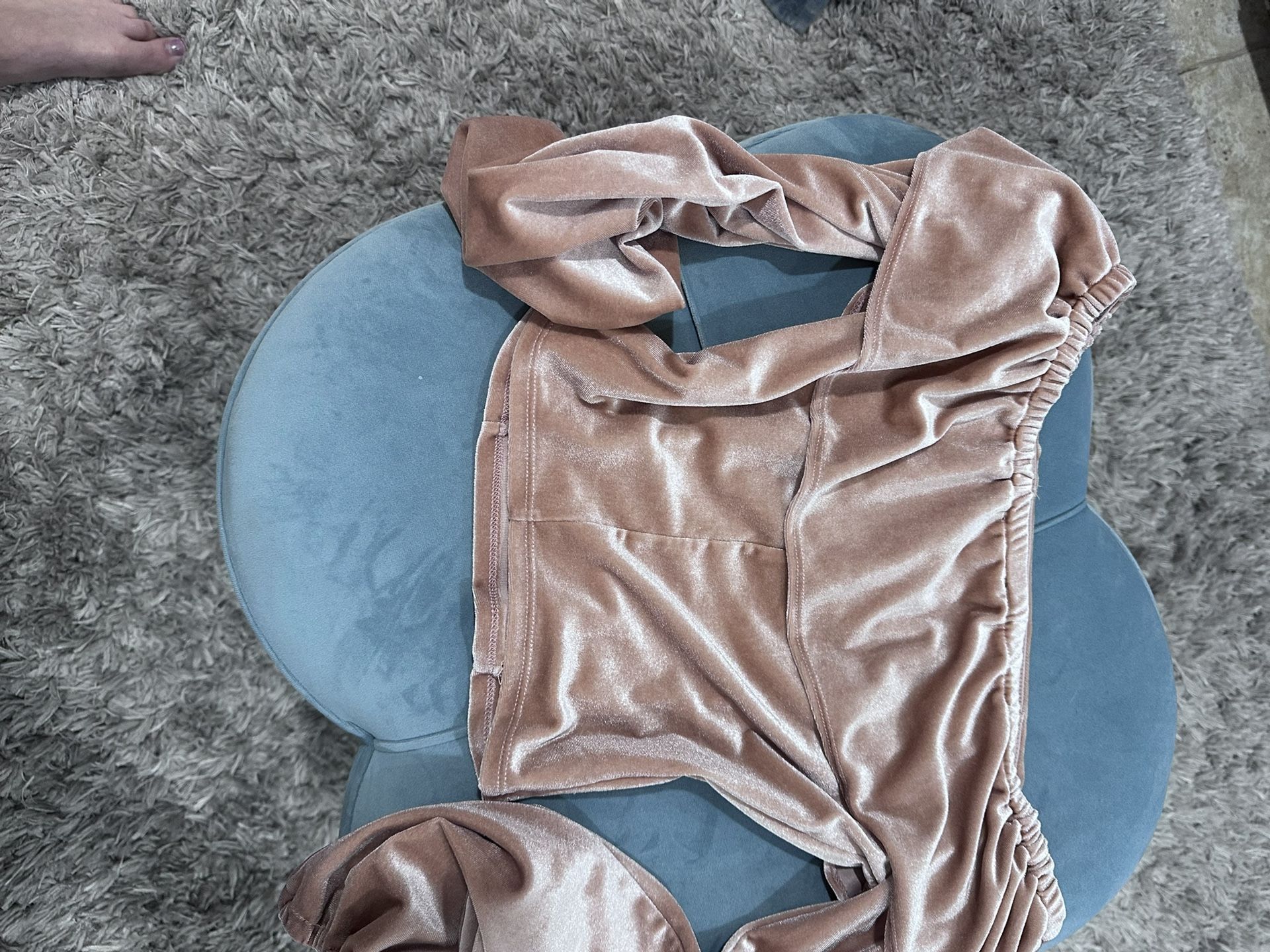 Champagne colored long sleeve top