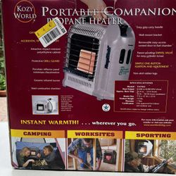 Kozy World portable companion propane heater 