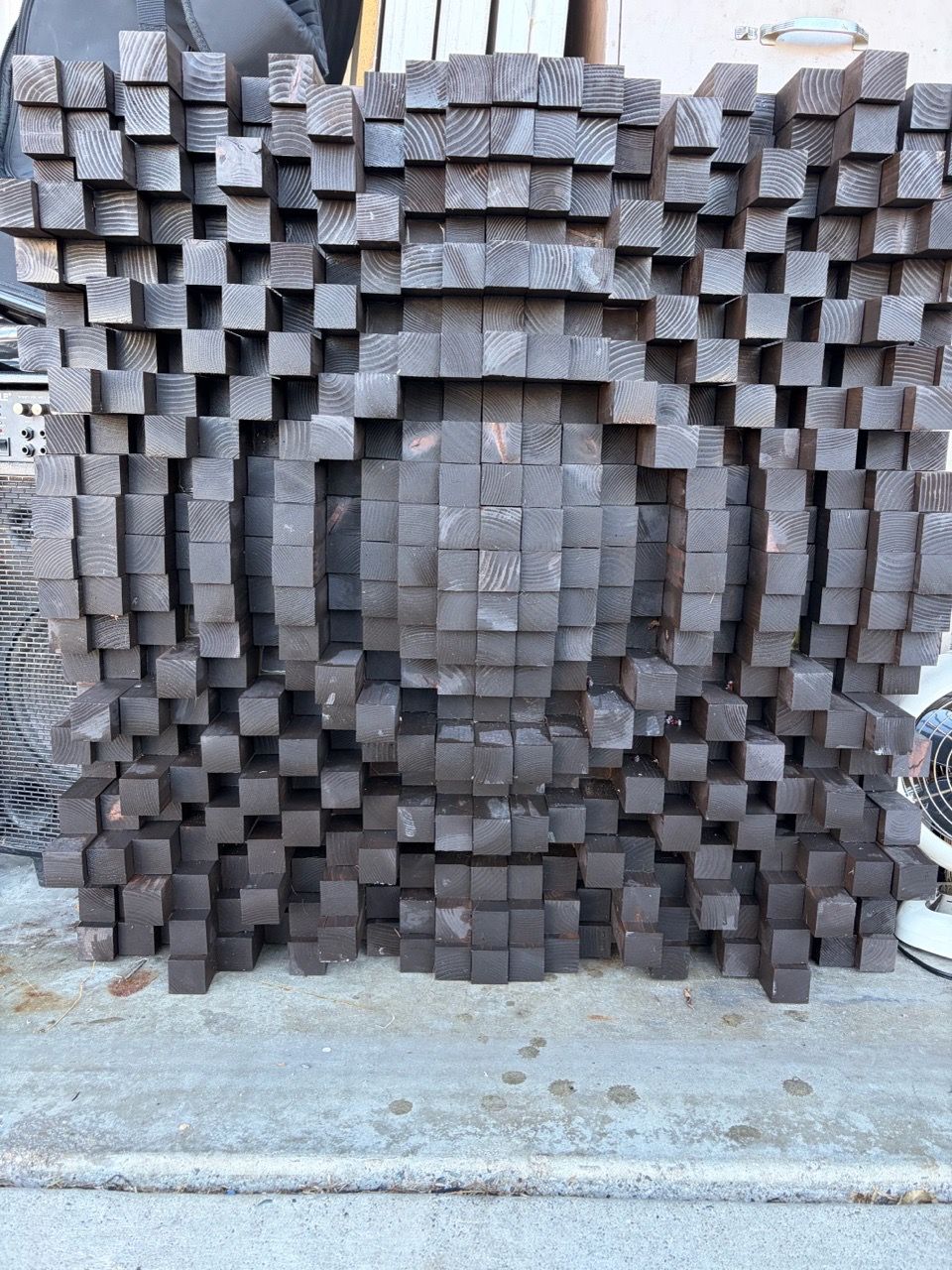 Up Blocker Large 3D Wood Block Wall Art Sculpture for Sale in Garden Grove, CA ...