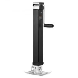 552*Trailer Jack, 8000 lbs Dynamic Load Capacity, Weld-on Pipe-Mount Swivel Trailer Jack with Ergonomic Handle, 15-inch Vertical Travel, Suitable for