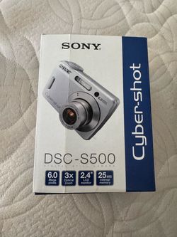 Sony Cyber-shot DSC-S500 6MP Digital Camera Silver – Open Box, Tested, Complete