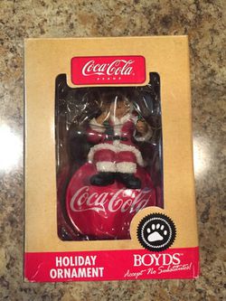 Coca-cola holiday ornament