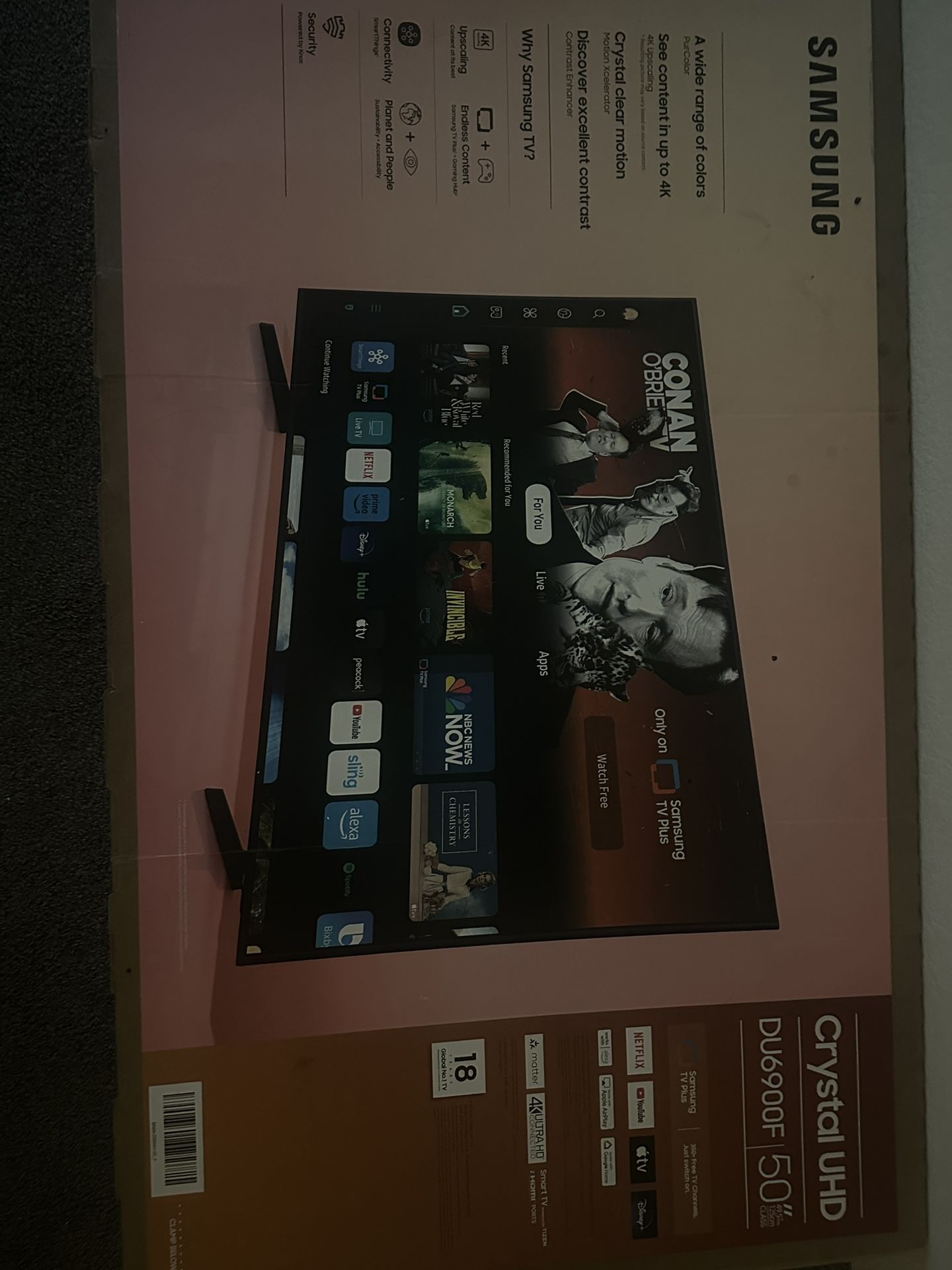 Samsung Crystal UHD DU6900F 50 Tv