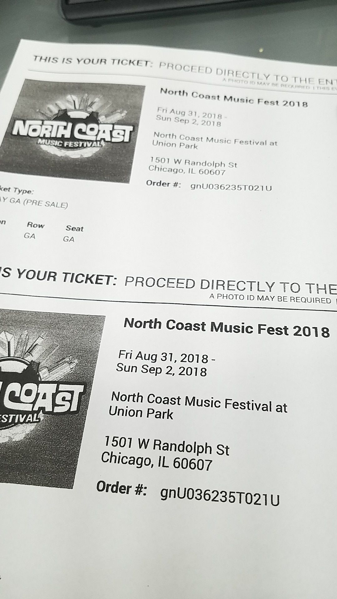3 day pass north coast music festival