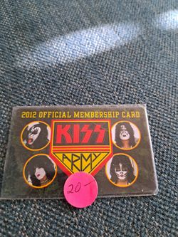 Kiss member card