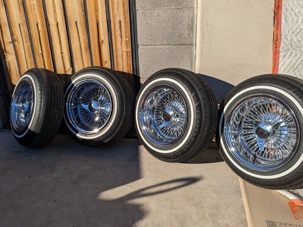 77 Spoke Rims 13x7 Spoke Wire Wheels for Sale in Phoenix, AZ - OfferUp