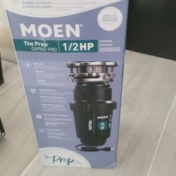 Moen 1/2 HP Garbage Disposal 1 Year Old