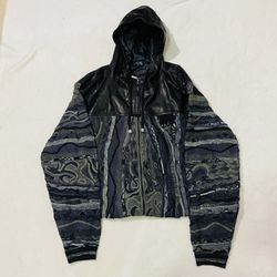 Coogi Knit Sweater Jacket Leather $1080
