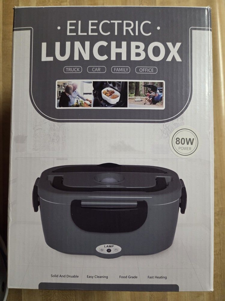 New 80W Electric Lunchbox - Perfect for Truck/Car/Office/Family Use