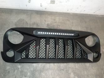 Jeep Wrangler Jk Gladiator Vader Grill Led Lights