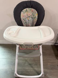 High chair and baby swing
