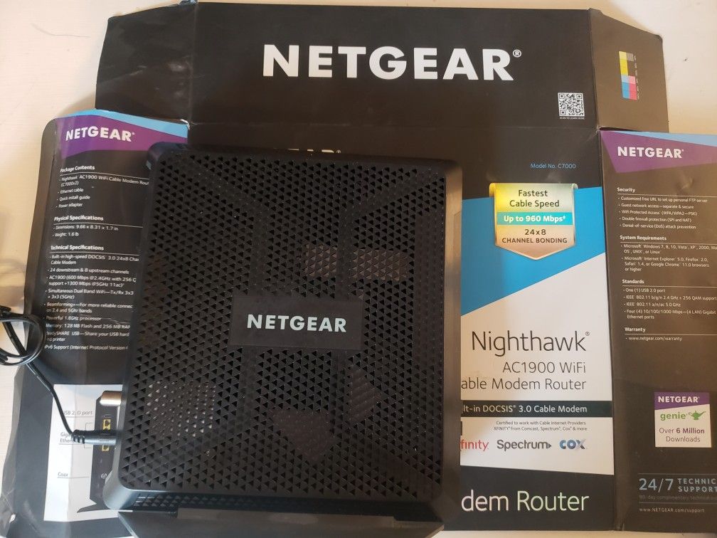 Nighthawk AC1900 Netgear Cable/Modem Router