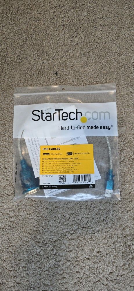 💥 NEW StarTech USB to RS232 Serial Adapter Cable – ICUSB232V2 💥