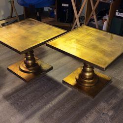 Pair of Vintage Hollywood Regency Side Tables