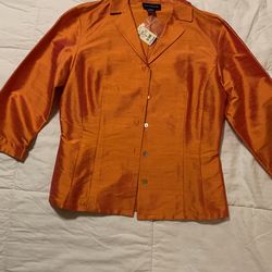 Ann Taylor Silk Shirt/Jacket$10