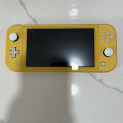 Nintendo Switch Lite Yellow Handheld Console with Charger 
