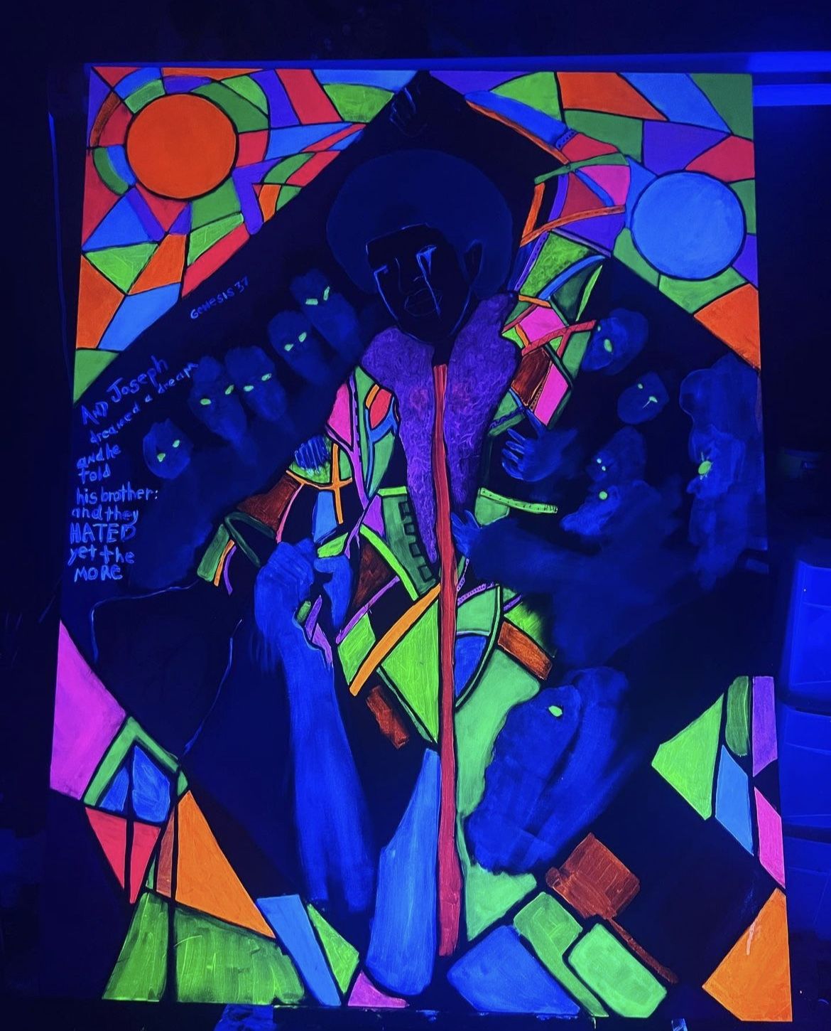 The Dreamer Black Light Painting 4x3 Ft