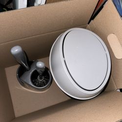 Bathroom Trash Can & Plunger/Brush Set