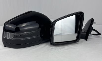 Mercedes W164 Facelift Side Door Mirrors Set - Black Power Folding Pair For Sale $112.00 NEW IN BOX