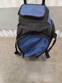 Rolling bowling ball bag with 2 balls