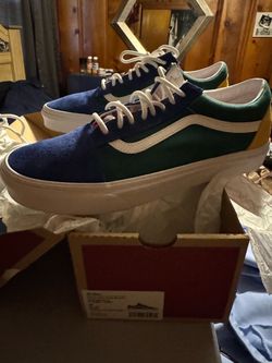 Vans Old Skool Navy Green Sneakers