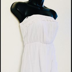 IZ BYER, White Strapless Dress, Size XS