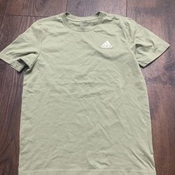 Boys Light Green Adidas Shirt Size 10/12 #15
