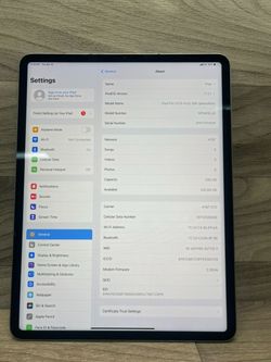 IPAD PRO 12.9" 6TH 256GB UNLOCKED