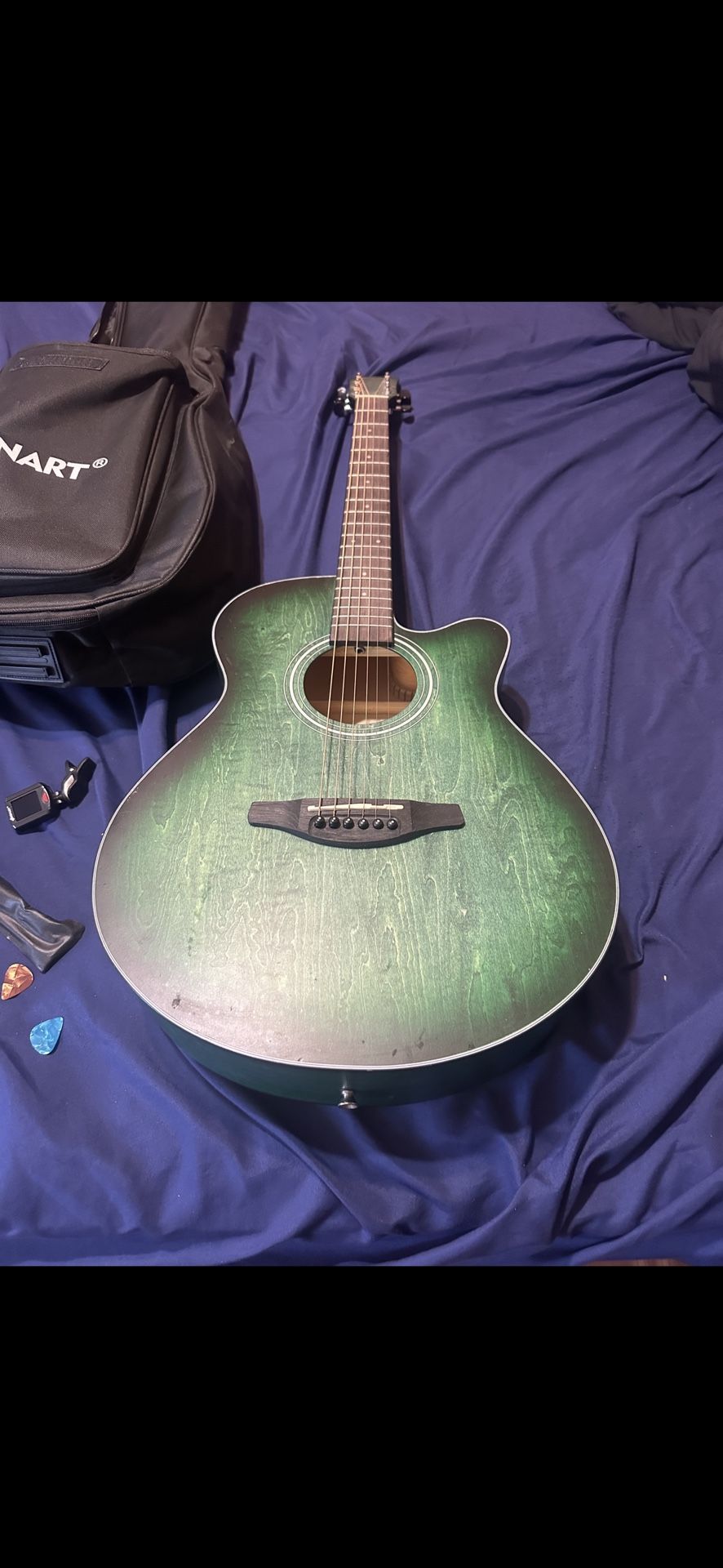 Green Sonart Acoustic Guitar