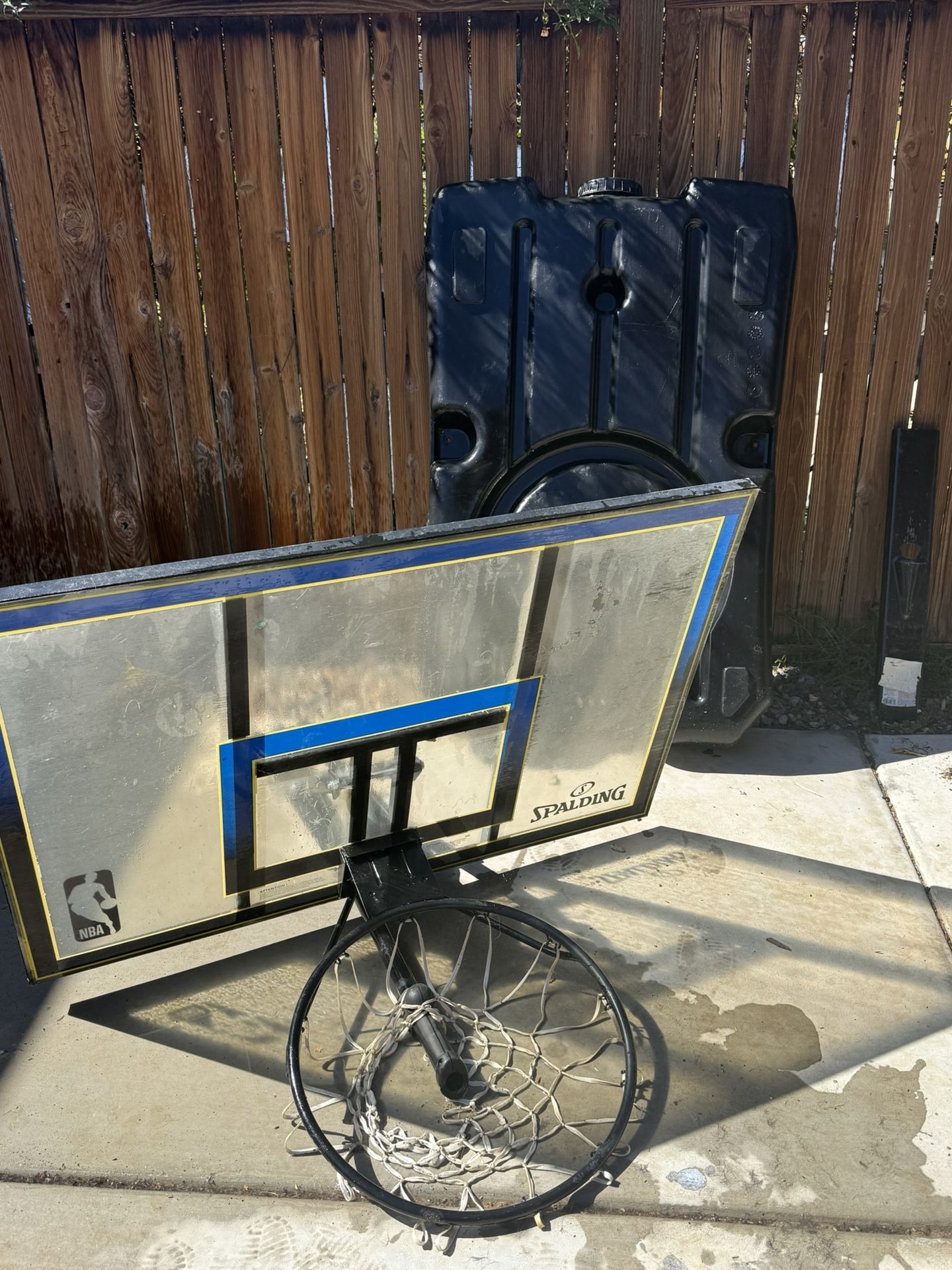 Spalding basketball court hoop