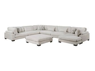 Tinley Beige 7-Piece Modular Sectional with Ottoman