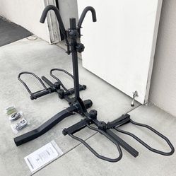 (New in box) $115 Heavy Duty 2-Bike Rack Wobble Free Tilting Electric Bicycle Carrier, 2-inch Hitch 160lbs Max 