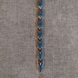 Sarah Coventry Bracelet Faux Turquoise Arrows
