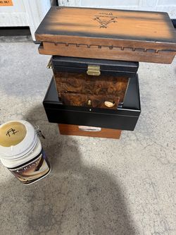 Alfred Dunhill Lot of Cigar Humidifiers, Press, Despensers