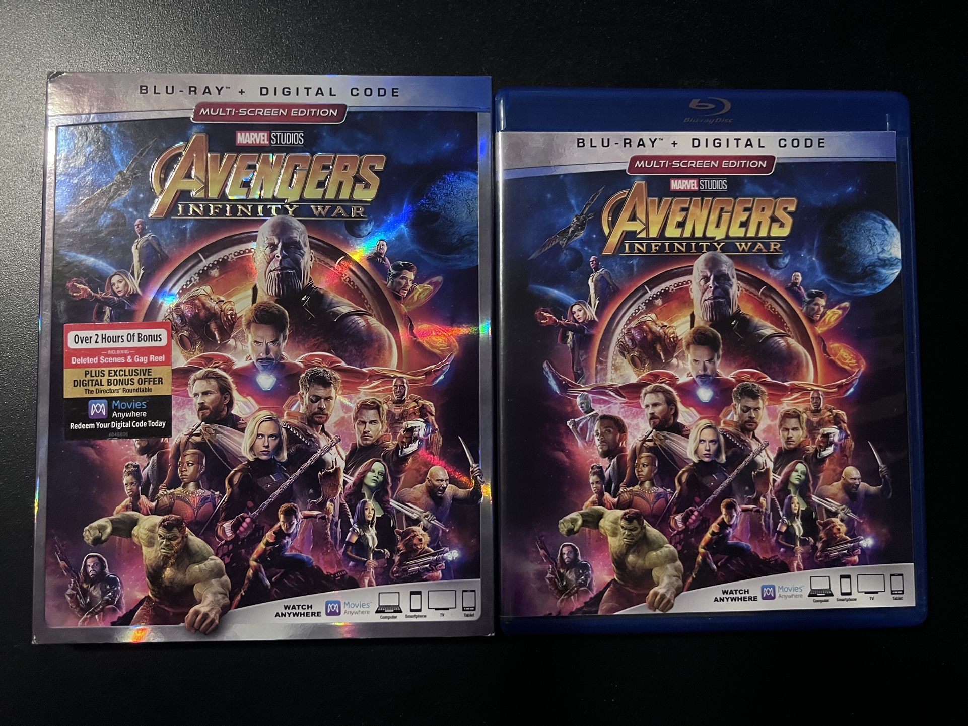Avengers Infinity War Blu Ray