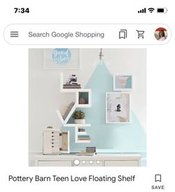 Pottery barn Teen Love Shelf