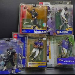 NFL Football Baltimore Ravens McFarlane Figures New in Box - Early 2000's - Collector's Condition