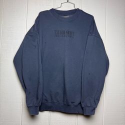 TAYLOR SWIFT Eras Tour Official Merch Oversized Sweatshirt in Gray Blue Size L