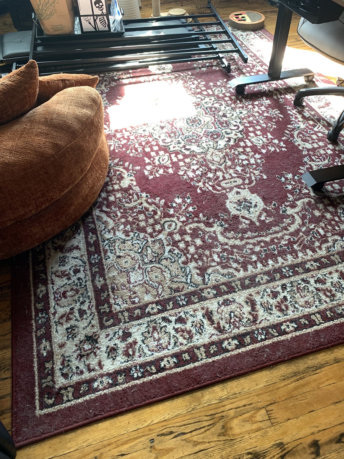 Mandala Deep Red Large Rug